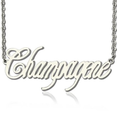 Unique Name Necklace Sterling Silver - Name My Jewelry ™