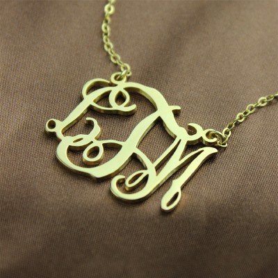 Cut Out Taylor Swift Monogram Necklace 18ct Gold Plated - Name My Jewelry ™