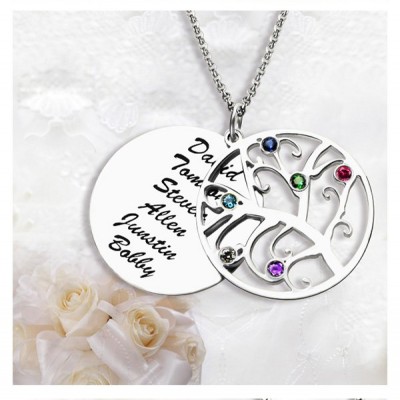 Grandma Family Tree Names Necklace - Name My Jewelry ™