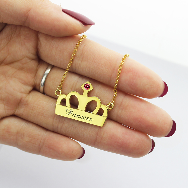 Sterling Silver Crown Charm Necklace By Tales From The Earth |  notonthehighstreet.com