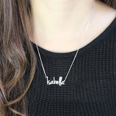 Small Name Necklace For Her Sterling Silver - Name My Jewelry ™