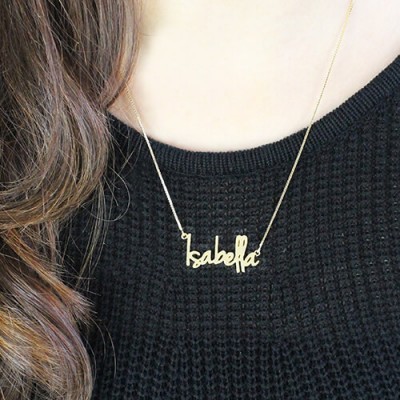 Small Name Necklace For Women in 18ct Gold Plated - Name My Jewelry ™