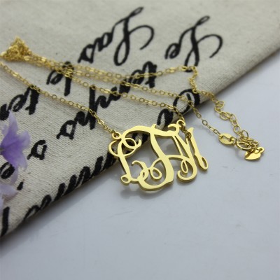 Cut Out Taylor Swift Monogram Necklace 18ct Gold Plated - Name My Jewelry ™