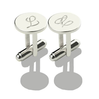 Cool Initial Cuff links Sterling Silver - Name My Jewelry ™