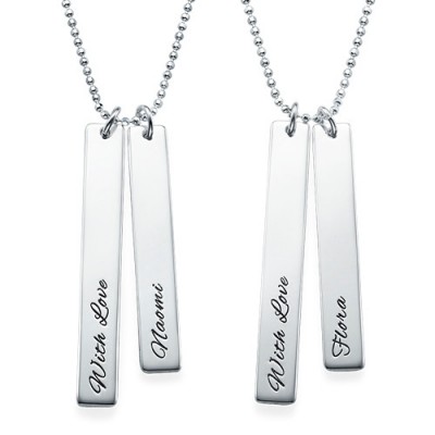Bar Necklace Set for Mums and Daughters - Name My Jewelry ™