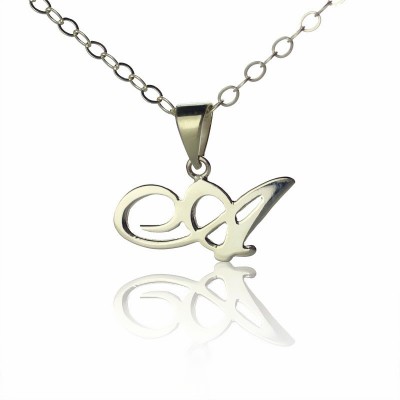 Sterling Silver Letter Necklace - Name My Jewelry ™