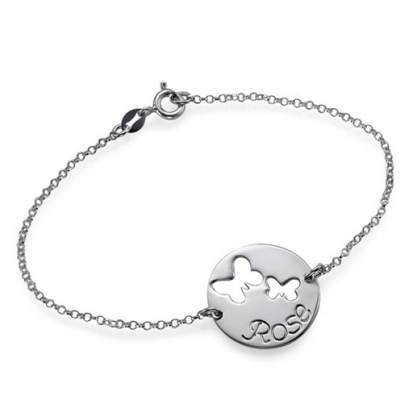 Cut Out Butterfly Bracelet/Anklet - Name My Jewelry ™