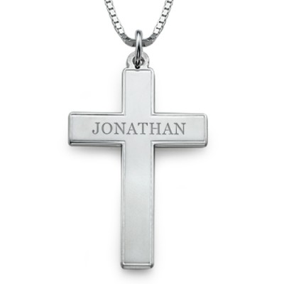 Men's personalized Cross Necklace - Name My Jewelry ™