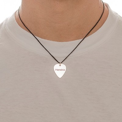 Engraved Guitar Pick Necklace - Name My Jewelry ™