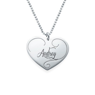 Engraved Heart Pendants - Mother Daughter Jewelry - Name My Jewelry ™