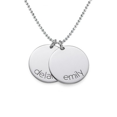 Engraved Kids Disc Necklace - Name My Jewelry ™