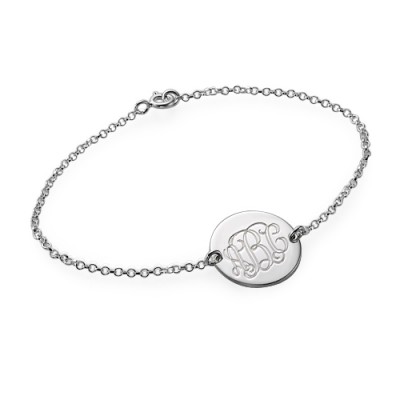 Sterling Silver Monogram Bracelet/Anklet - Name My Jewelry ™