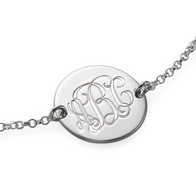 Sterling Silver Monogram Bracelet/Anklet - Name My Jewelry ™