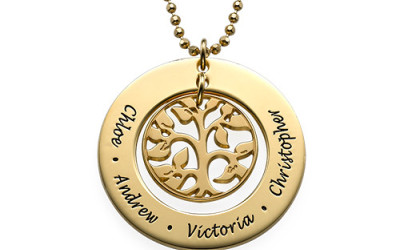 Family Tree Necklace: Personalize Your Love in Gold