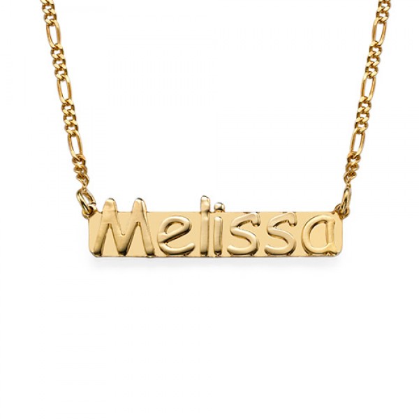18k Gold Plated Sterling Silver Name Necklace - Name My Jewelry ™