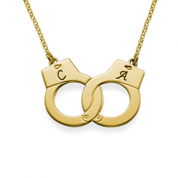 Handcuff Necklace in 18ct Gold Plating - Name My Jewelry ™