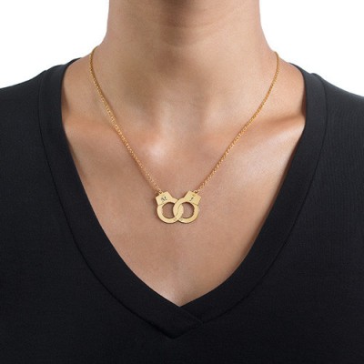 Handcuff Necklace in 18ct Gold Plating - Name My Jewelry ™