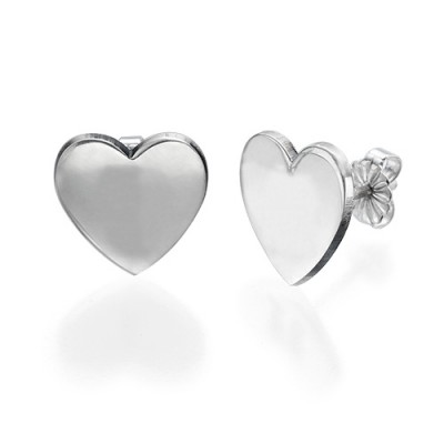 Heart Initial Earrings - Name My Jewelry ™