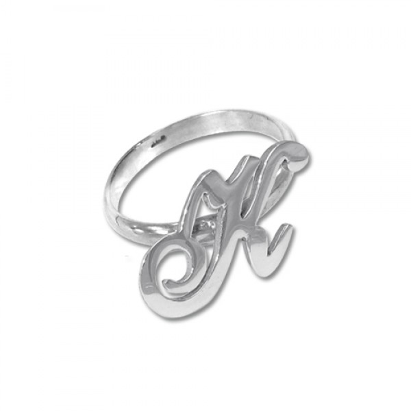 Initial Ring in Silver - Name My Jewelry ™