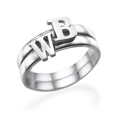 Initial Ring in Sterling Silver - Name My Jewelry ™
