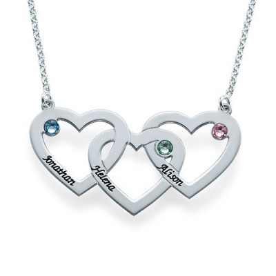 Intertwined Hearts Necklace - Name My Jewelry ™