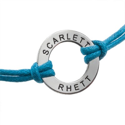Leather Style Cord Engraved Bracelet/Anklet - Name My Jewelry ™