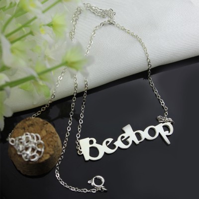 personalized Letter Name Necklace Sterling Silver - Name My Jewelry ™