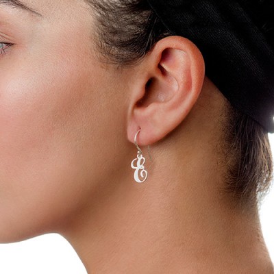 Monogram Initial Dangle Earrings - Name My Jewelry ™