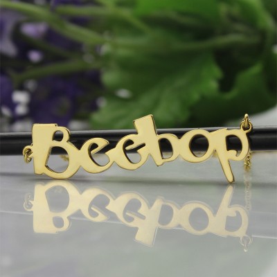 Create Your Own Name Necklace 18ct Gold Plated - Name My Jewelry ™