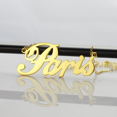 18ct Gold Plating Name Necklace "Paris" - Name My Jewelry ™