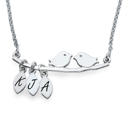 personalized Mum Jewelry – Silver Bird Necklace - Name My Jewelry ™