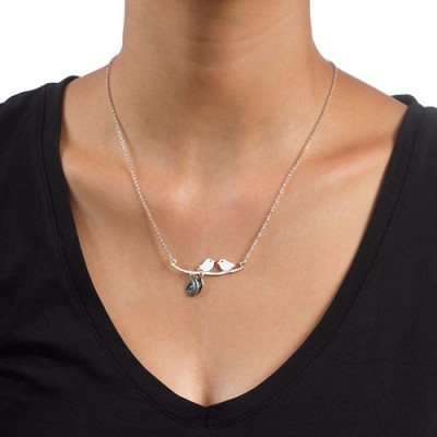 personalized Mum Jewelry – Silver Bird Necklace - Name My Jewelry ™