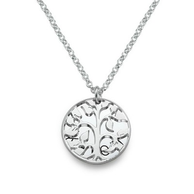 personalized Family Necklace in Silver - Name My Jewelry ™