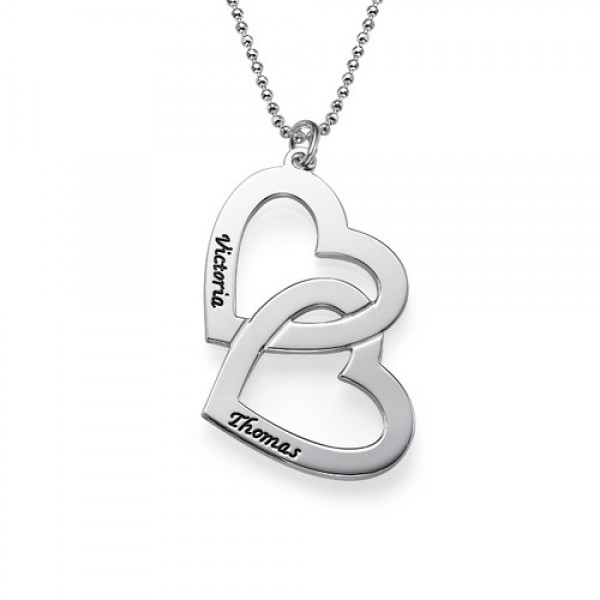 personalized Heart in Heart Necklace - Name My Jewelry ™