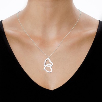 personalized Heart in Heart Necklace - Name My Jewelry ™