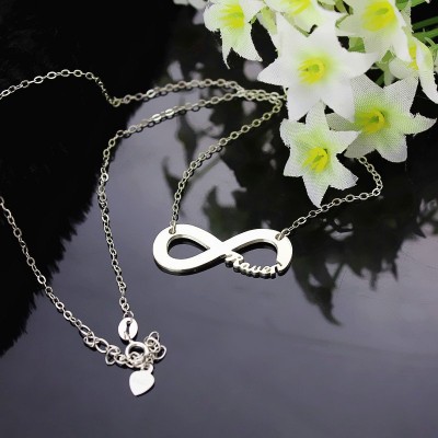Sterling Silver Infinity Name Necklace - Name My Jewelry ™