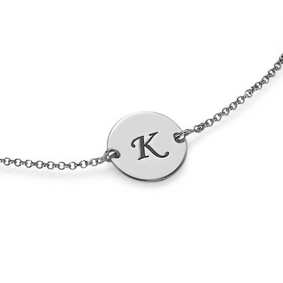 Sterling Silver Initial Bracelet/Anklet - Name My Jewelry ™