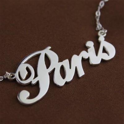 Custom Name Necklace Sterling Silver "Paris" - Name My Jewelry ™