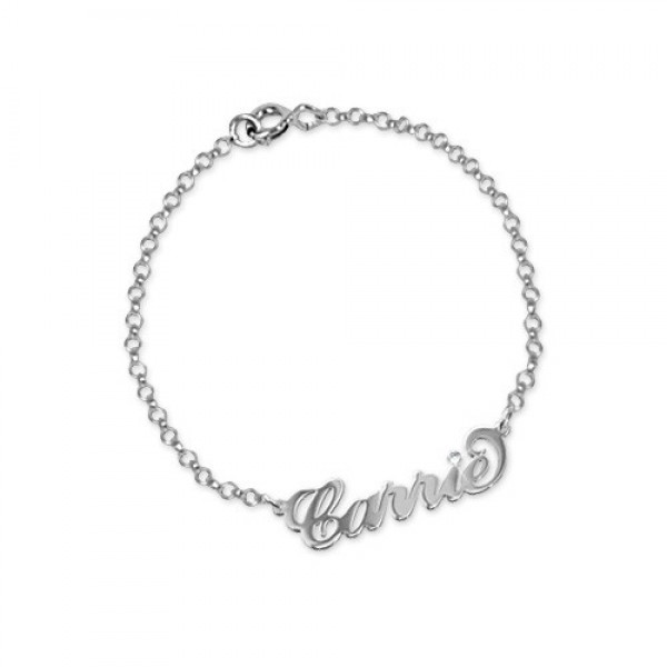 Silver and Crystal Name Bracelet/Anklet - Name My Jewelry ™