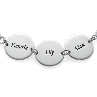 Special Gift for Mum - Disc Name Bracelet/Anklet - Name My Jewelry ™