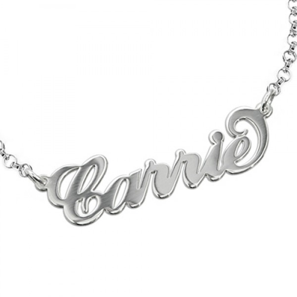 Sterling Silver "Carrie" Name Bracelet / Anklet - Name My Jewelry ™