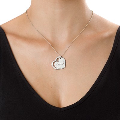 Family Heart Necklace in Silver - Name My Jewelry ™