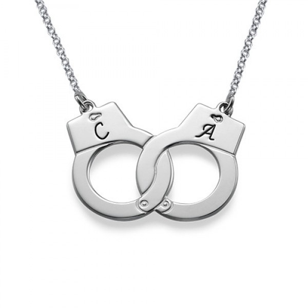 Sterling Silver Handcuff Necklace - Name My Jewelry ™