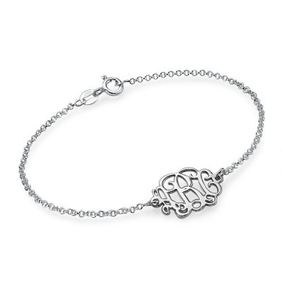 Sterling Silver Initials Bracelet /Anklet - Name My Jewelry ™