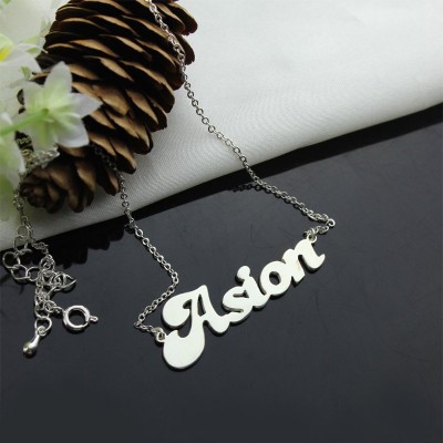 Ghetto Name Necklace Sterling Silver - Name My Jewelry ™