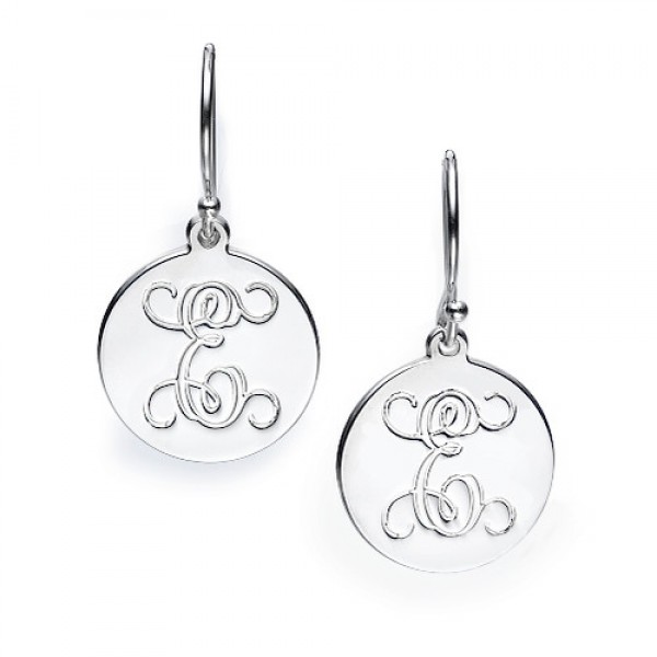 Sterling Silver personalized Initial Earrings - Name My Jewelry ™