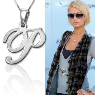 Sterling Silver Initials Pendant With Any Letter - Name My Jewelry ™