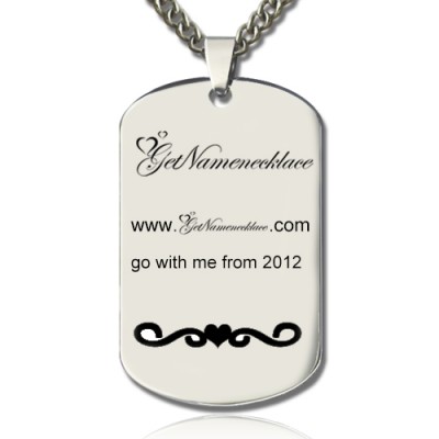 Logo and Brand Design Dog Tag Necklace - Name My Jewelry ™