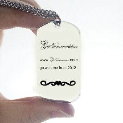 Logo and Brand Design Dog Tag Necklace - Name My Jewelry ™
