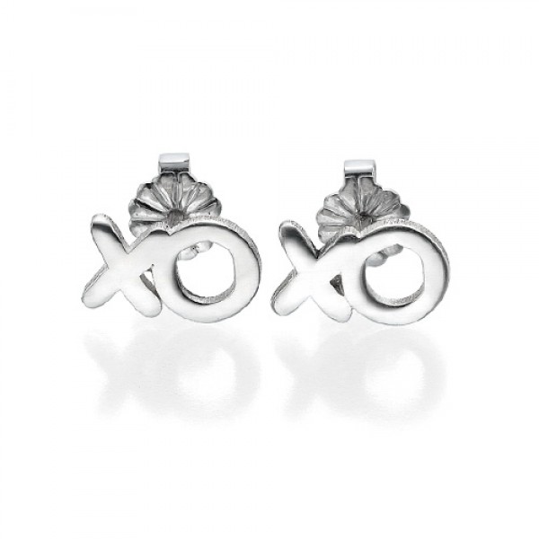 XO Silver Earrings - Name My Jewelry ™